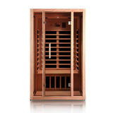 Vanity Art 2-Person Extendable Indoor FAR Infrared Sauna Bluetooth Compatible with 6-Carbon Heaters