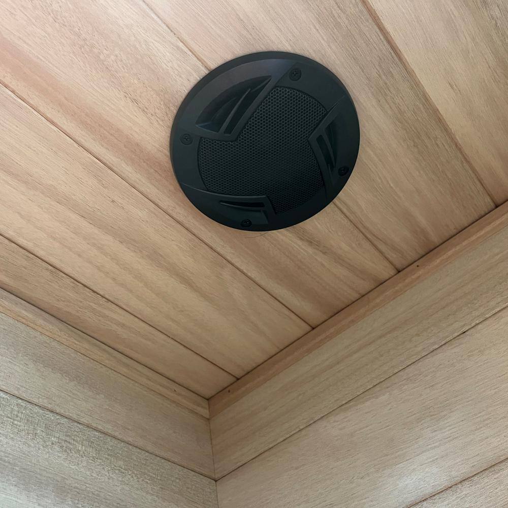 Vanity Art 2-Person Extendable Indoor FAR Infrared Sauna Bluetooth Compatible with 6-Carbon Heaters