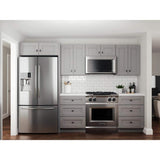 Arlington Veiled Gray Plywood Shaker Stock Assembled Wall Kitchen Cabinet Soft Close 27 in W x 12 in D x 36 in H