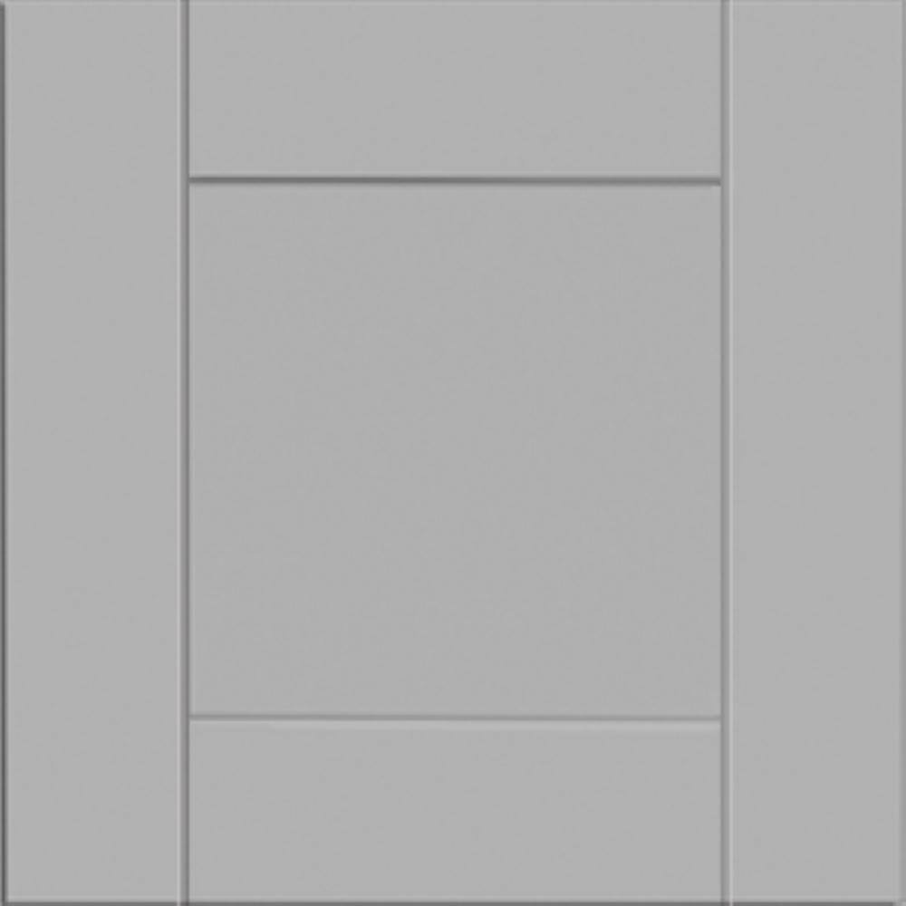 Contractor Express Cabinets Arlington Veiled Gray Plywood Shaker Stock Assembled Wall Kitchen Cabinet Soft Close Left 9 in W x 12 in D x 42 in H