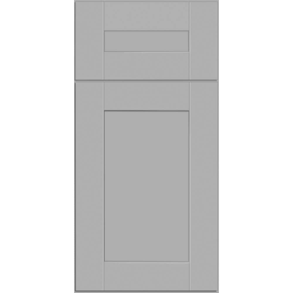 Contractor Express Cabinets Arlington Veiled Gray Plywood Shaker Stock Assembled Wall Kitchen Cabinet Soft Close 12 in W x 12 in D x 42 in H