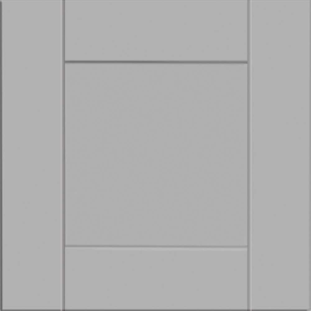 Contractor Express Cabinets Arlington Veiled Gray Plywood Shaker Stock Assembled Wall Kitchen Cabinet Soft Close 15 in W x 12 in D x 36 in H