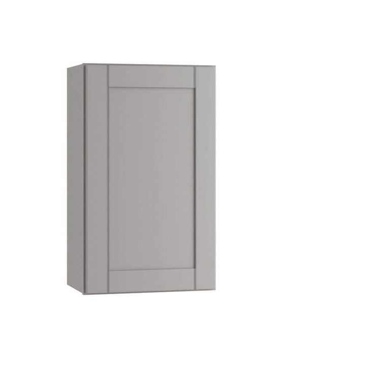 Contractor Express Cabinets Arlington Veiled Gray Plywood Shaker Stock Assembled Wall Kitchen Cabinet Soft Close 21 in W x 12 in D x 30 in H