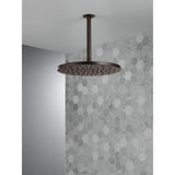 Delta 1-Spray 11.8 in. Single Wall-Mount Fixed Rain Shower Head in Venetian Bronze
