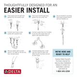 Delta Chamberlain 8 in. Widespread 2-Handle Bathroom Faucet in Venetian Bronze