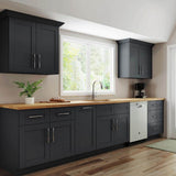 Richmond Venetian Onyx Plywood Shaker Stock Ready to Assemble Wall Kitchen Cabinet Sft Cls 24 in W x 12 in D x 30 in H