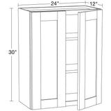 Richmond Venetian Onyx Plywood Shaker Stock Ready to Assemble Wall Kitchen Cabinet Sft Cls 24 in W x 12 in D x 30 in H