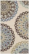 Safavieh Veranda 2-ft-7-in x 5-ft Cream/Red Indoor Medallion Coastal Throw Rug