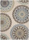 Safavieh Veranda 2-ft-7-in x 5-ft Cream/Red Indoor Medallion Coastal Throw Rug