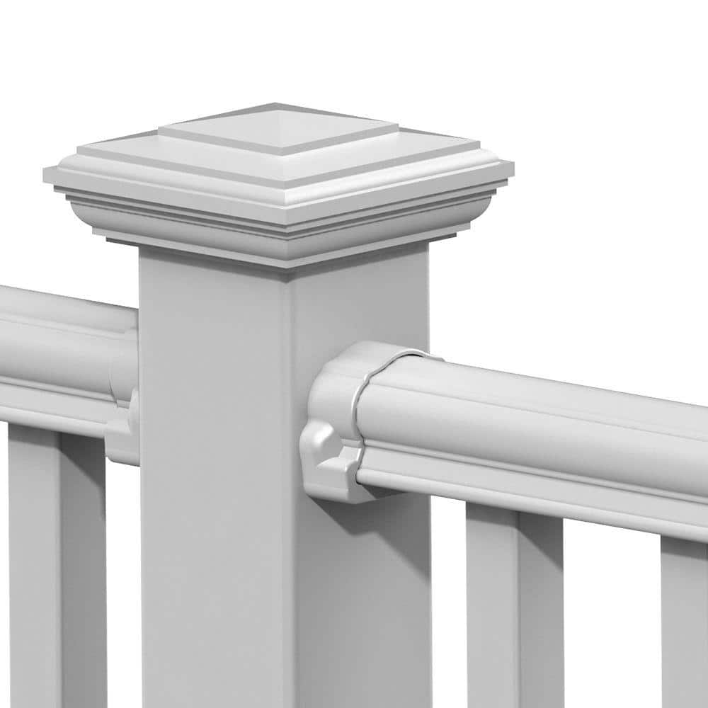 Veranda Traditional/Williamsburg White Line Bracket Kit (4-Piece)
