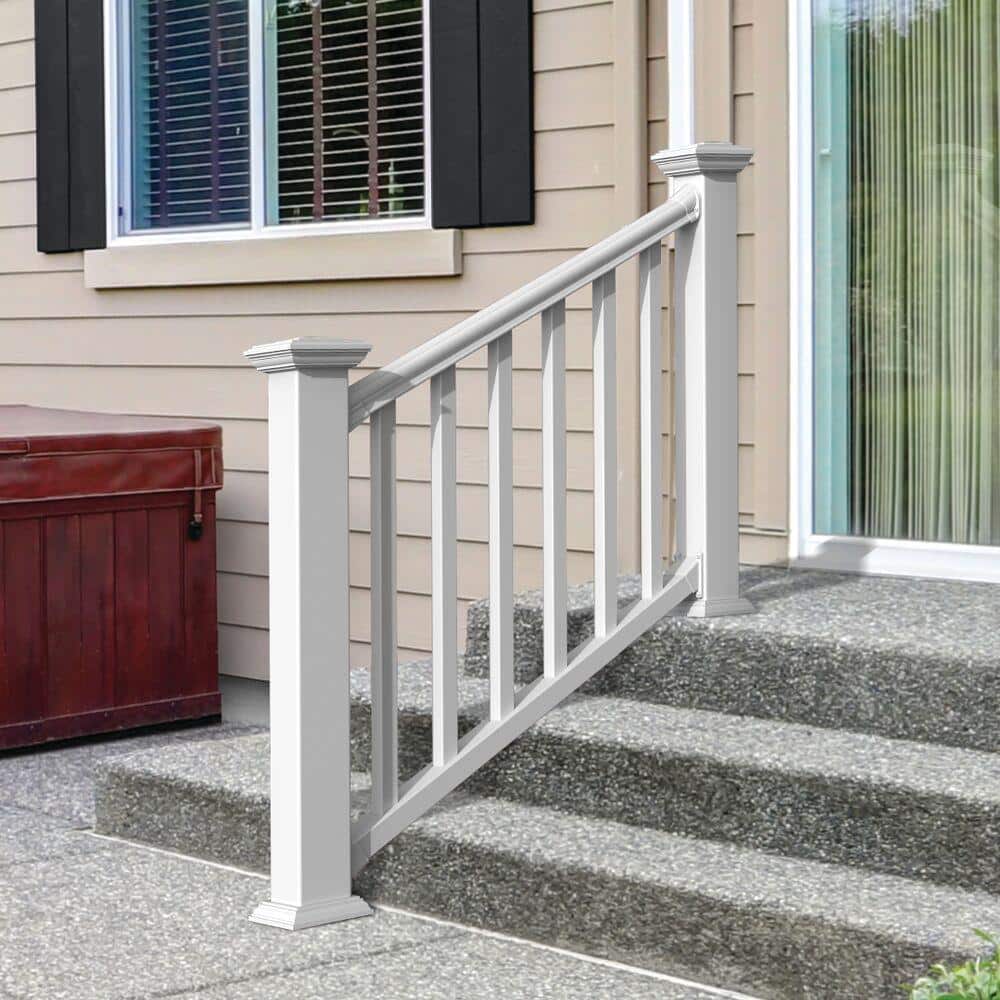 Veranda Traditional/Williamsburg White Stair Bracket Kit (4-Pack)