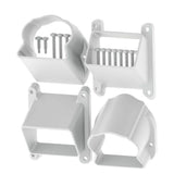Veranda Traditional/Williamsburg White Stair Bracket Kit (4-Pack)