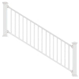 Veranda Traditional 8 ft. x 36 in. (Actual Size: 92 x 33 1/4" in.) White PolyComposite Stair Rail Kit without Brackets