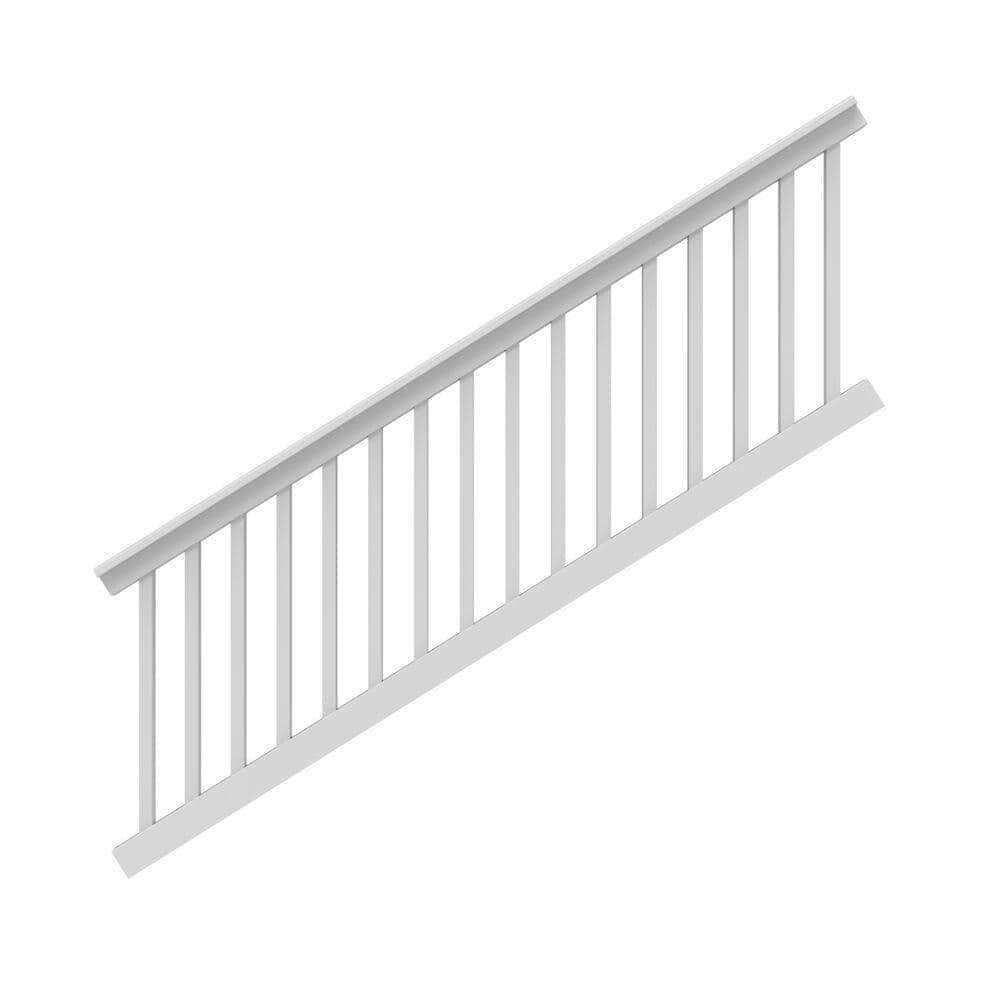 Veranda T-Rail 8 ft. x 36 in. (Actual Size: 91-3/4 L x 34-1/15 in. H) Vinyl Railing Stair Kit