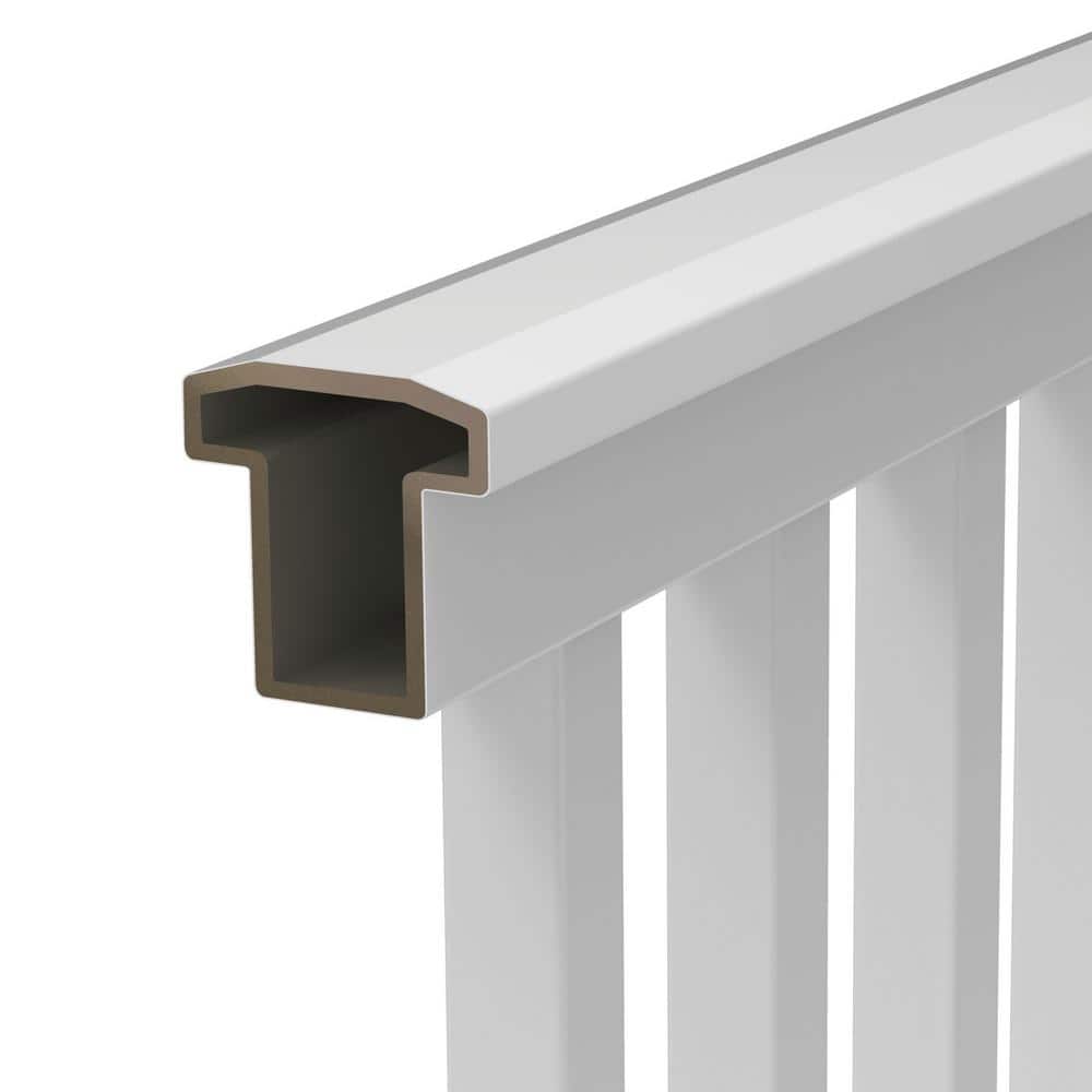 Veranda T-Rail 8 ft. x 36 in. (Actual Size: 91-3/4 L x 34-1/15 in. H) Vinyl Railing Stair Kit