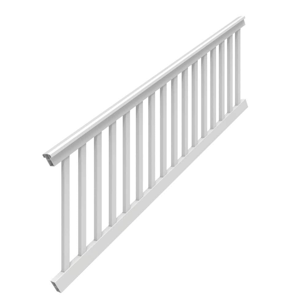 Veranda T-Rail 8 ft. x 36 in. (Actual Size: 91-3/4 L x 34-1/15 in. H) Vinyl Railing Stair Kit