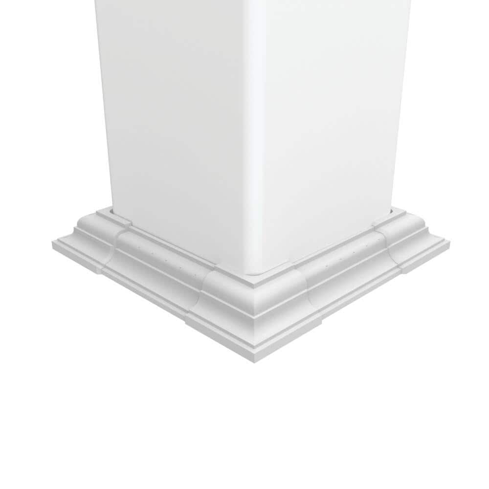 Veranda 4 in. to 6 in. White Vinyl Adjustable Base Trim