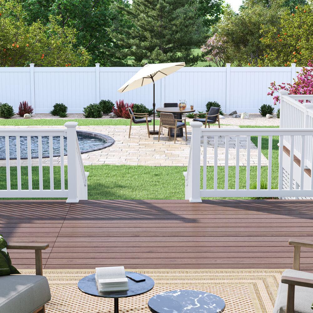 Veranda T-Rail 6 ft. x 36 in. (Actual Size: 67-3/4 L x 33-1/4 in. H) Vinyl Railing Level Kit