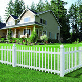 Veranda White Vinyl Fence Bracket Kit (2-Pack)