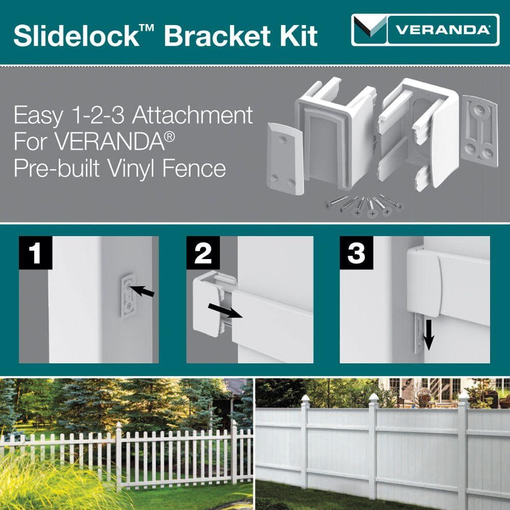 Veranda Slidelock Bracket Kit (2-Pack) with Screws
