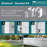 Veranda Slidelock Bracket Kit (2-Pack) with Screws