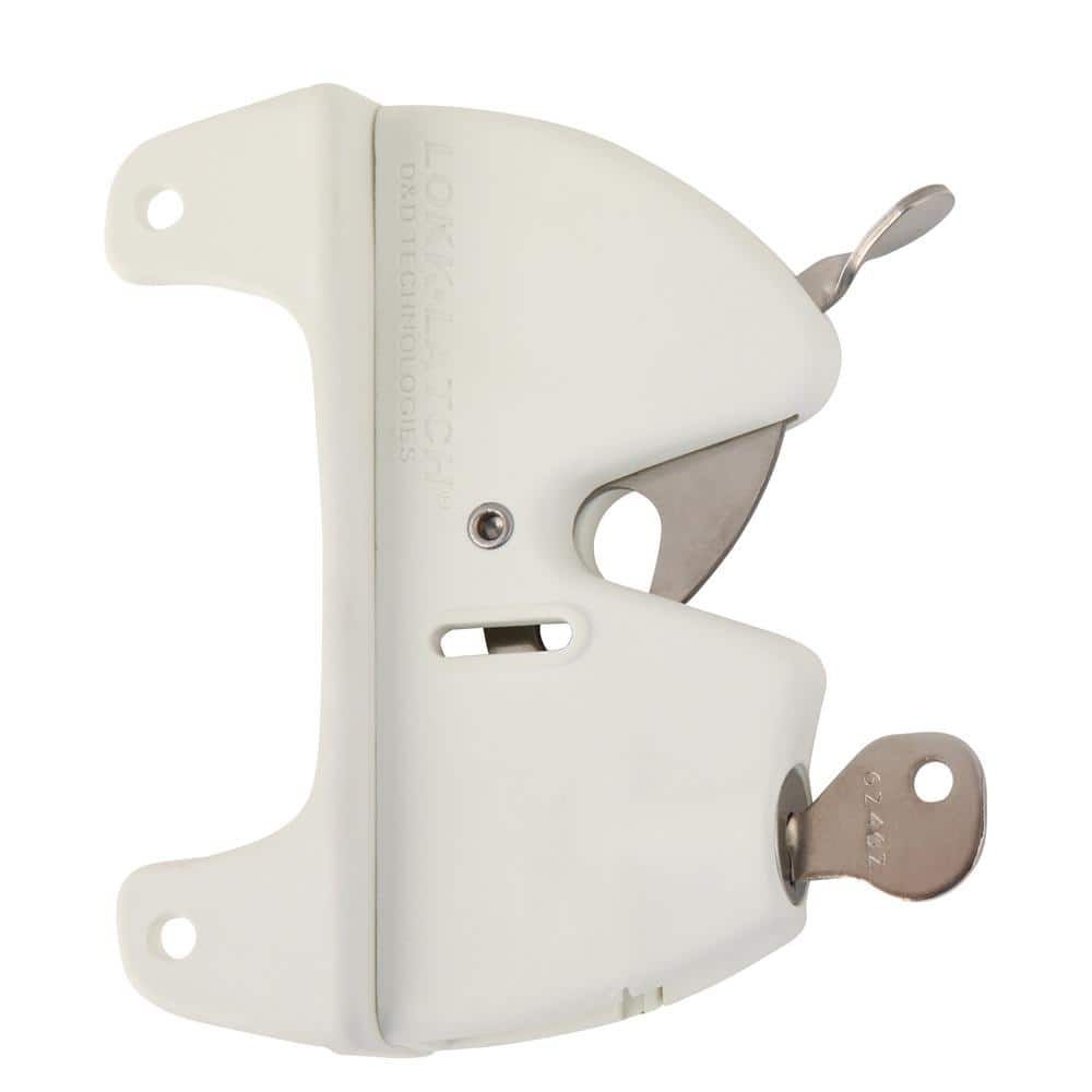 Veranda White Lokk Latch with External Access Kit