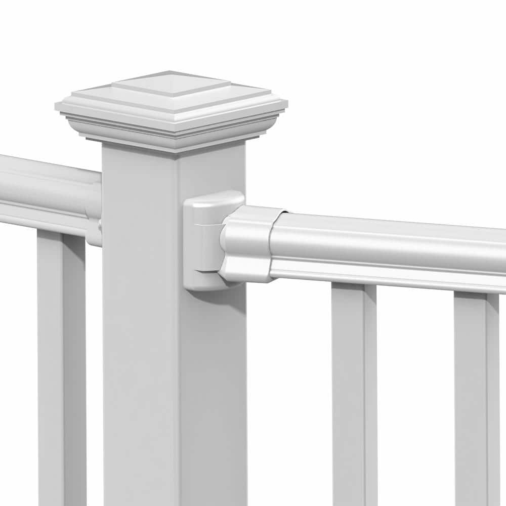 Veranda Traditional/Williamsburg White Angle Bracket Kit (4-Pack)