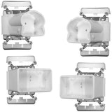 Veranda Traditional/Williamsburg White Angle Bracket Kit (4-Pack)