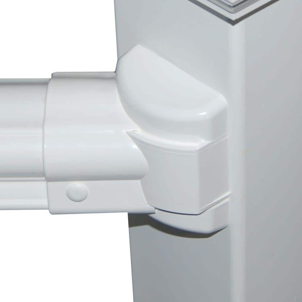 Veranda Traditional/Williamsburg White Angle Bracket Kit (4-Pack)