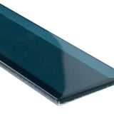 MSI Verde Azul Beveled 2.5 in. x 9 in. x 8mm Glossy Glass Blue Subway Tile (5.6 sq. ft. / case)