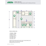 MILL'S PRIDE Richmond Verona White Plywood Shaker Ready to Assemble Base Kitchen Cabinet Laundry Room 110.5 in W x 24 in D x 90 in H