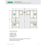 MILL'S PRIDE Richmond Verona White Plywood Shaker Ready to Assemble Base Kitchen Cabinet Laundry Room 132 in W x 24 in D x 102 in H