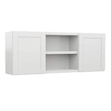 MILL'S PRIDE Richmond Verona White Plywood Shaker Ready to Assemble Base Kitchen Cabinet Laundry Room 132 in W x 24 in D x 102 in H