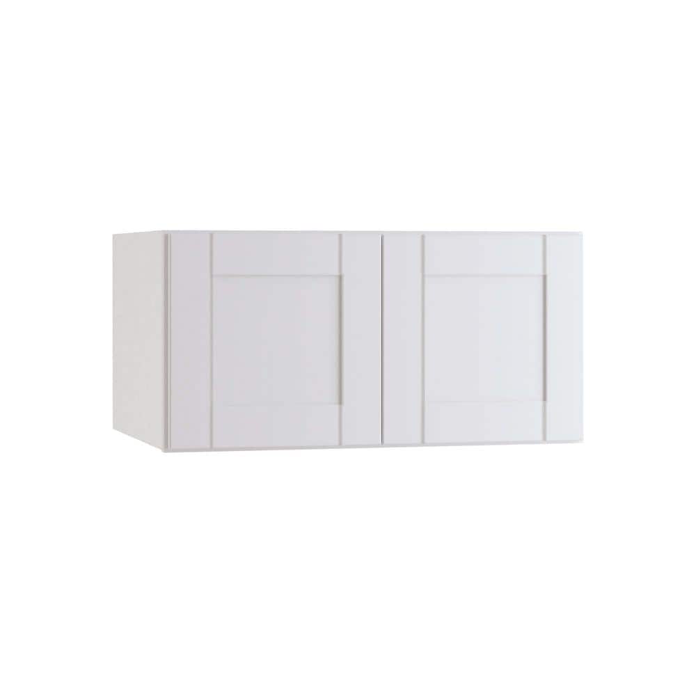 MILL'S PRIDE Richmond Verona White Plywood Shaker Stock Ready to Assemble Wall Kitchen Cabinet Soft Close 36 in W x 12 in D x 24 in H