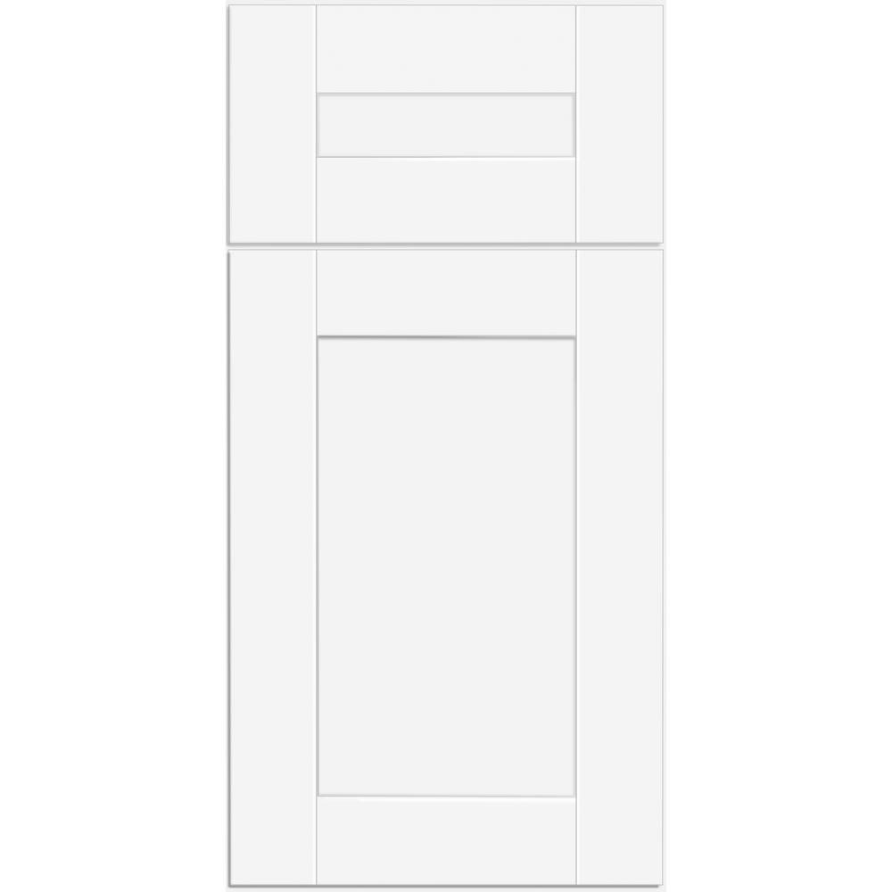 Contractor Express Cabinets Arlington Vesper White Plywood Shaker Stock Assembled Wall Kitchen Cabinet Soft Close 9 in W x 12 in D x 36 in H