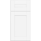 Contractor Express Cabinets Arlington Vesper White Plywood Shaker Stock Assembled Wall Kitchen Cabinet Soft Close Left 9 in W x 12 in D x 42 in H