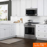 Contractor Express Cabinets Arlington Vesper White Plywood Shaker Stock Assembled Wall Kitchen Cabinet Soft Close 36 in W x 12 in D x 36 in H