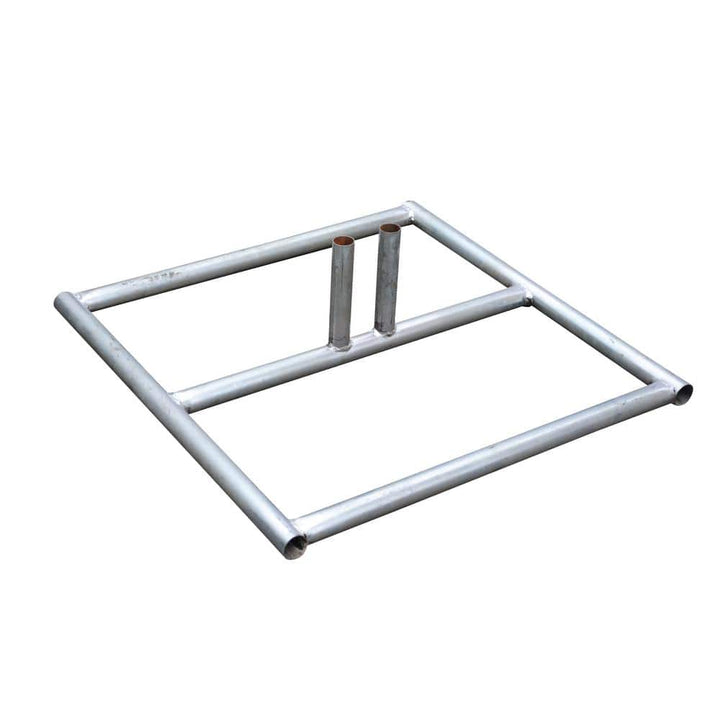 Vestil 7 in. Galvanized Silver Construction Barrier Base Unit Chain Link without Slats
