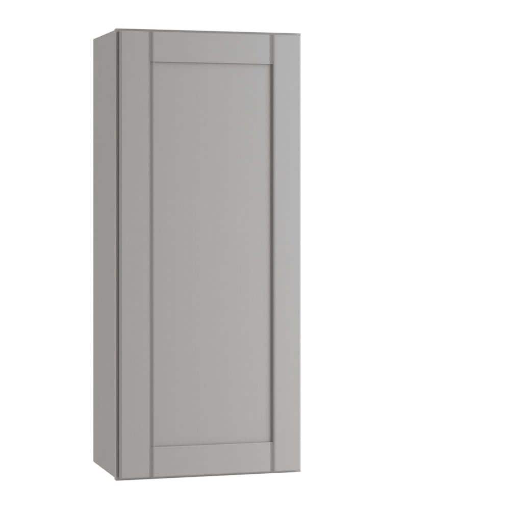 MILL'S PRIDE Richmond Vesuvius Gray Plywood Shaker Stock Ready to Assemble Wall Kitchen Cabinet Sft Cls 15 in W x 12 in D x 36 in H