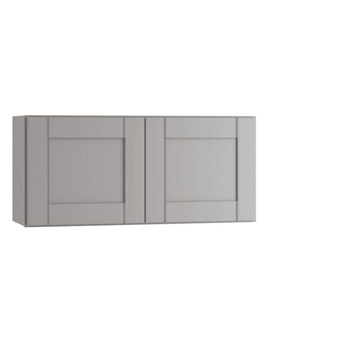 MILL'S PRIDE Richmond Vesuvius Gray Plywood Shaker Stock Ready to Assemble Wall Kitchen Cabinet Sft Cls 30 in W x 12 in D x 24 in H