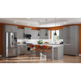 MILL'S PRIDE Richmond Vesuvius Gray Plywood Shaker Stock Ready to Assemble Wall Kitchen Cabinet Sft Cls 36 in W x 12 in D x 24 in H