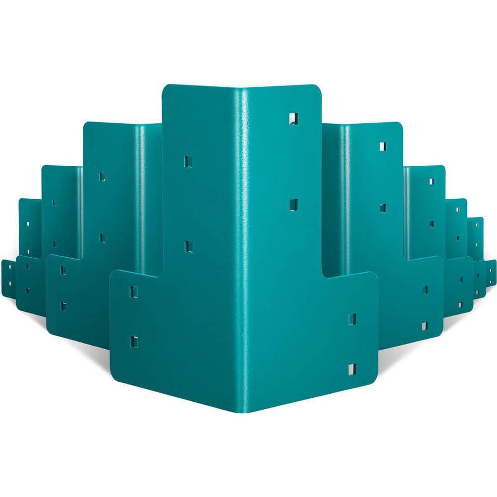 VEVOR Workbench Corner Brackets 48 lbs. Shop Table Bracket Kit 4mm Galvanized Steel for Heavy-Duty Deck Edge (8-Pieces)