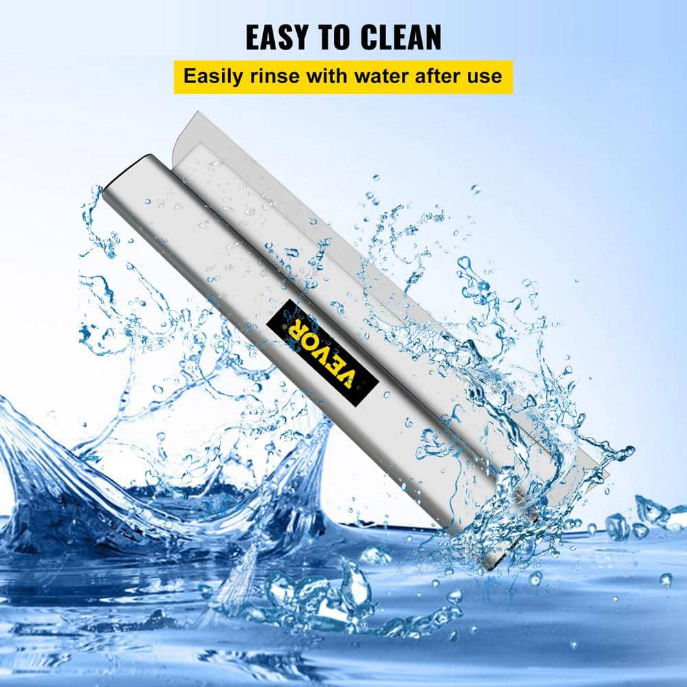 VEVOR Drywall Skimming Blade 32 In. Smoothing Knife European Stainless Steel Construction Knife Aluminum Blade Profile
