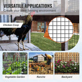 VEVOR Hardware Cloth 3 ft. x 100 ft. Galvanized Wire Mesh Roll 19 Gauge Chicken Wire Fence Roll Hardware Cloth