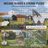 VEVOR Hardware Cloth 3 ft. x 100 ft. Galvanized Wire Mesh Roll 19 Gauge Chicken Wire Fence Roll Hardware Cloth