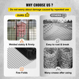 VEVOR Hardware Cloth 24 in. x 50 ft. Galvanized Steel Vinyl Coated 16-Gauge Chicken Wire Fencing for Garden Fencing