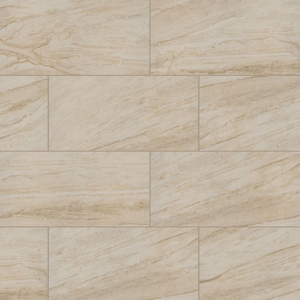 MSI Vigo Beige 12 in. x 24 in. Matte Ceramic Floor and Wall Tile (16 sq. ft. / Case)