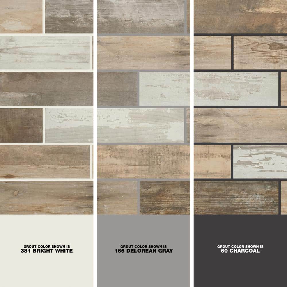 Marazzi Montagna Wood Vintage Chic 6 in. x 24 in. Porcelain Floor and Wall Tile (14.53 sq. ft. per case)
