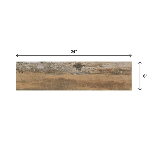 Marazzi Montagna Wood Vintage Chic 6 in. x 24 in. Porcelain Floor and Wall Tile (14.53 sq. ft. / case)