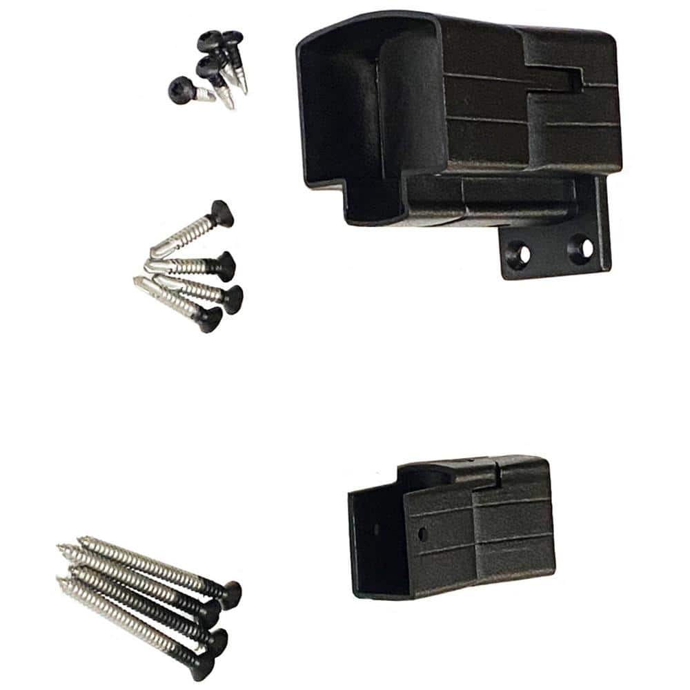 Vista 3 in. H x 2.5 in. W Black Aluminum Universal Angle Bracket for Railing Kit